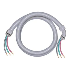 Liquid-tight and armored whip conduit connector