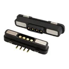 Magnetic pogo-pin connector